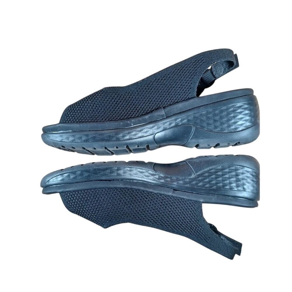 Flexus by Spring Step Mayberry Black Knit Wedge Sandals Women’s Size 38 / 7.5-8 - Picture 5 of 10